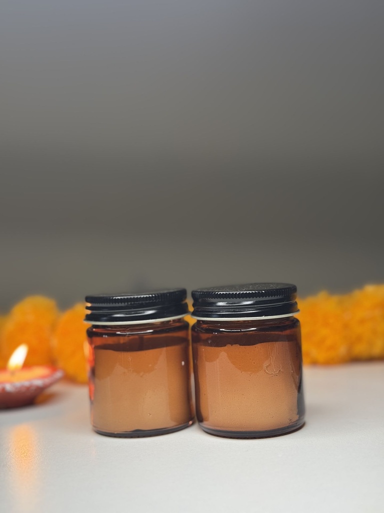 Brown Jar with Lid Scented Candle