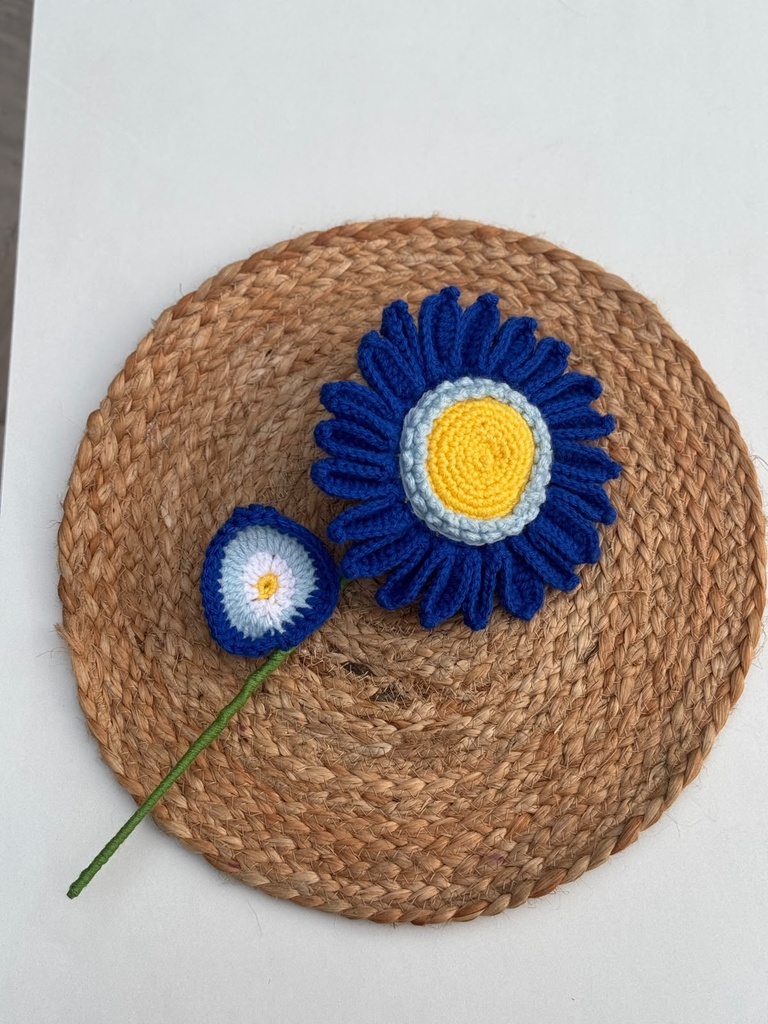 Blue Big Sunflower Stem