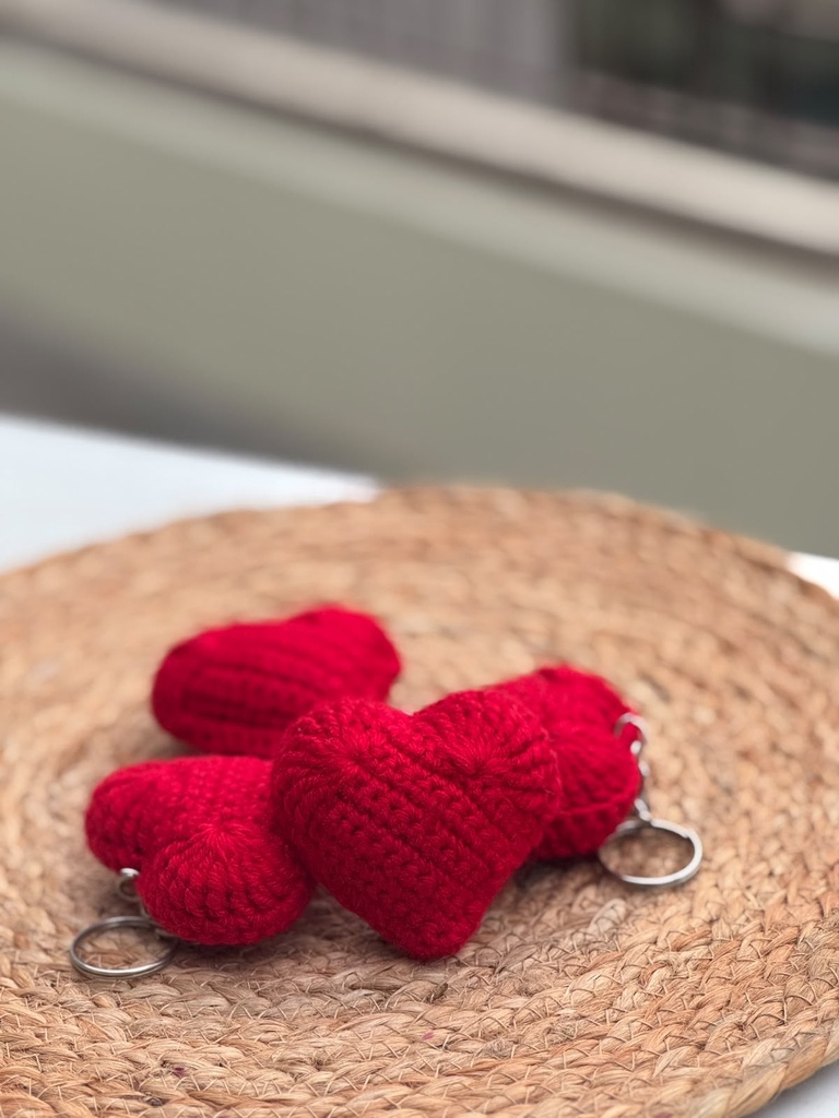 Red Heart Keychains