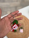 Rose bud Flower Keychains