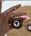 Amigurumi Bear Head Keychains
