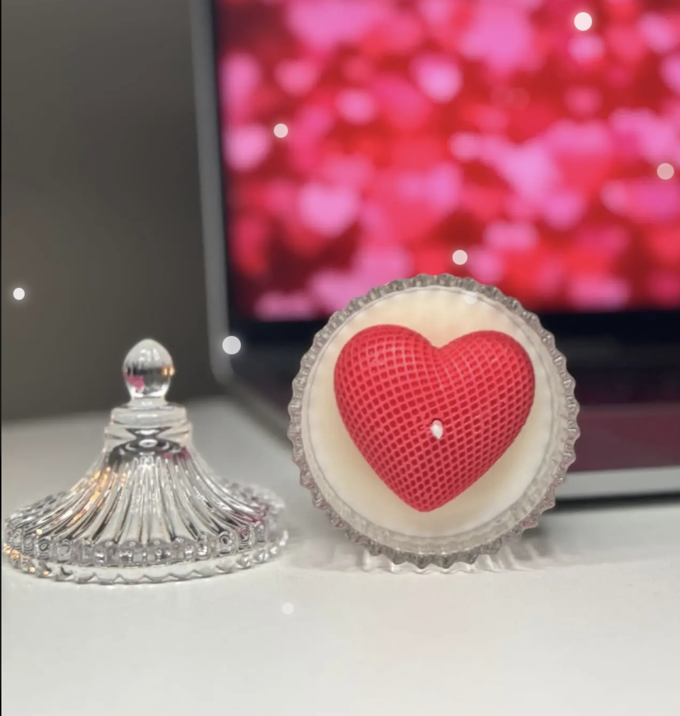Heart Candy Jar Candle